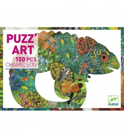 Puzzle Art. Camaleon.