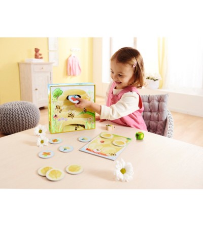 Mis Primeros Juegos: La Abeja Adela De HABA – Juego De Mesa De Madera Para Niños De 2 Años, Aprende Colores Y Habilidades Sociales